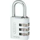 Candado Serie 145 30mm Con Clave Plata