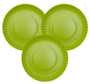 Plato Carton Verde Lima 23 Cm 10 Unidades Cory