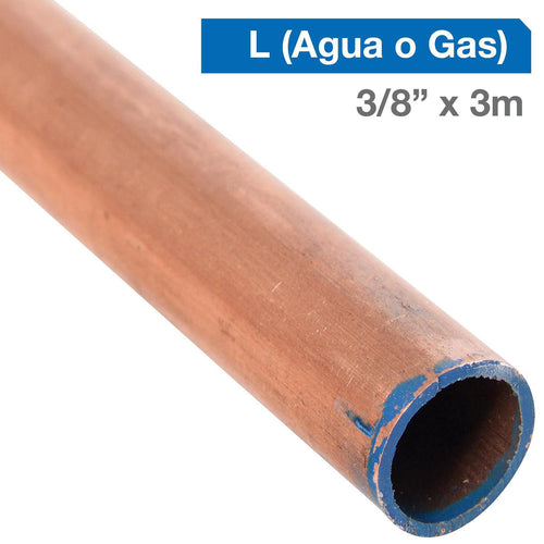 Cañeria L Cobre Gas/Agua 3/8"X3 M