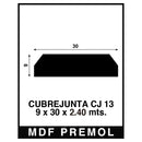 Cubrejunta Mdf Premol 9X30 Mm. X 2.44 M
