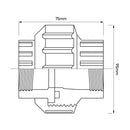 Union Americana Pvc-P Hi/Hi 2" 1U