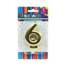 Vela Metalica Gold/Silver/Rose Gold N°6 Big Party