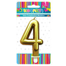 Vela Metalica Gold/Silver/Rose Gold N°4 Big Party