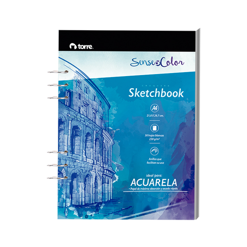 Sketchbook A4 Acuarela 30 Hojas