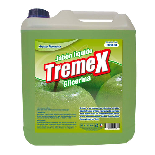 Jabón Líquido Con Glicerina Manzana 5 Lt