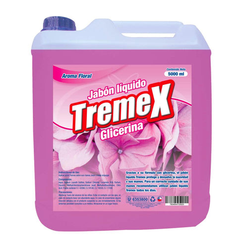 Jabón Líquido Con Glicerina Floral 5 Lt