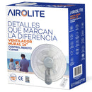VENTILADOR MURAL AIROLITE V16M6R 16