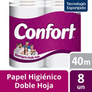Papel Higiénico Doble Hoja 8 Rollos X 40 Mt