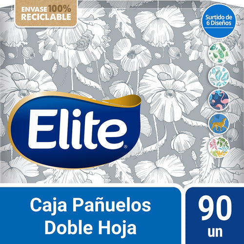 Caja Pañuelo Facial Doble Hoja 90 Hojas Colores Surtidos