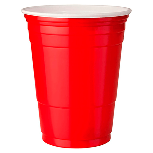 Vasos Plasticos Bicolor Rojo 500 Cc 10 Unidades Big Party