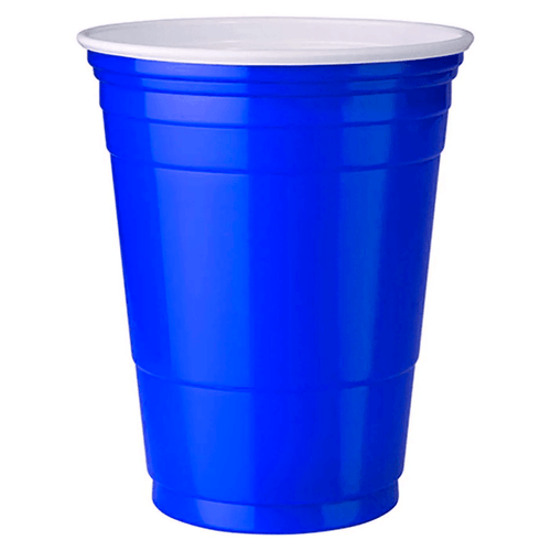 Vasos Plasticos Bicolor Azul 500 Cc 10 Unidades Big Party