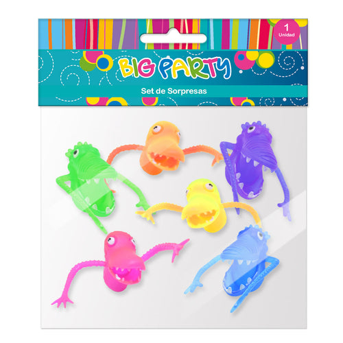 Set Sorpresas Dedos Monstruos 6 Unidades Big Party