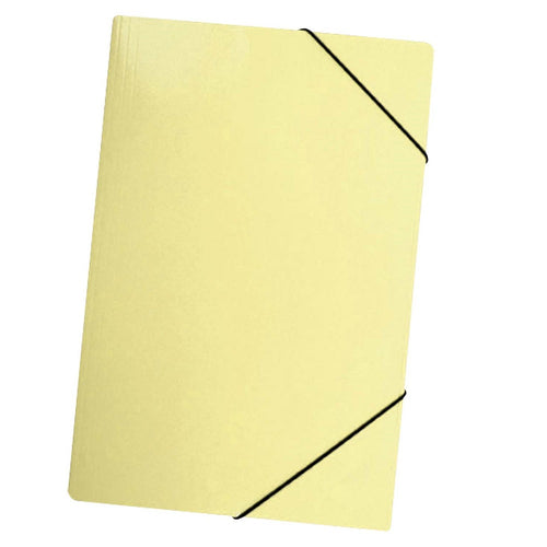 Carpeta Con Elástico Estándar Oficio Carta Amarillo Pastel