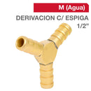 Cachimba Derivacion Bronce 1/2" 1U