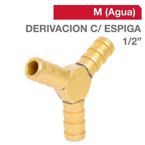 Cachimba Derivacion Bronce 1/2" 1U