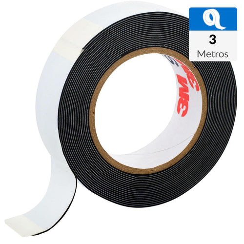 Cinta Aisladora Electrica De Goma Autofundente 3/4'' 3 M Negro