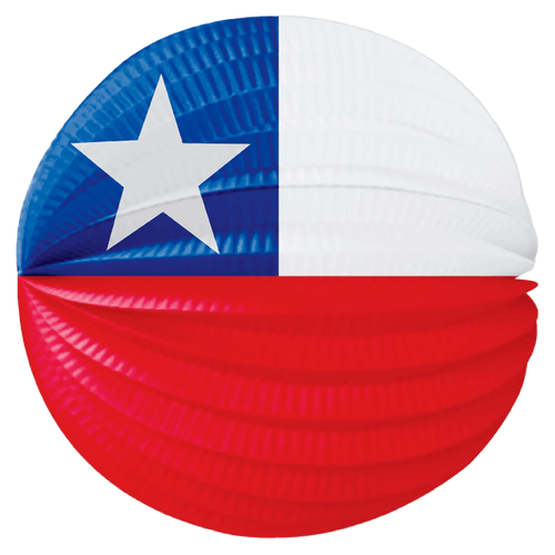 Lampara Papel Diseño Bandera 26Cm Big Party