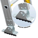 Escalera Telescopica Aluminio 28 Peldaños 150 Kg Magna