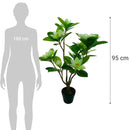 Planta Artificial Magnolio 95 Cm Verde