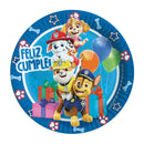 Set 6 Platos 18 Cm Paw Patrol