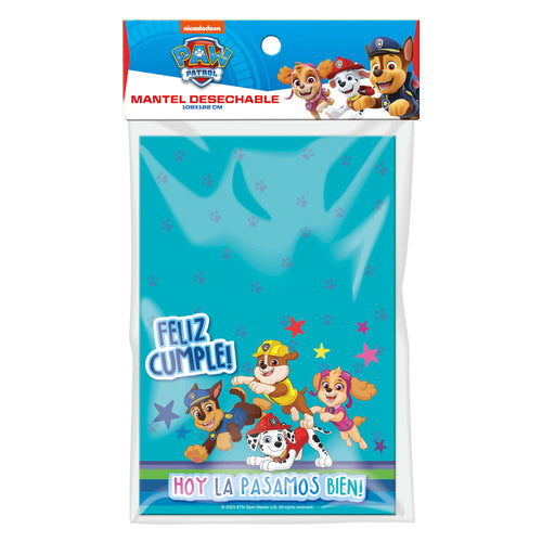 Mantel Desechable 108 X 182 Cm Paw Patrol