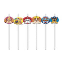 Set 6 Bombillas De Papel 6 X 197 Cm Paw Patrol