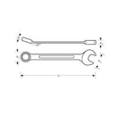 Llave Punta Corona 32 Mm Acero Vanadio