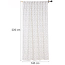 Cortina Tela 230X140Cm Batik Gris