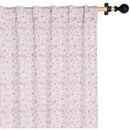 Cortina Tela 140X230Cm Boton Rosa Multicolor