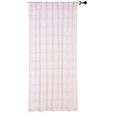 Cortina Tela 140X230Cm Boton Rosa Multicolor
