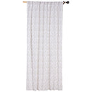 Cortina Tela 140X230Cm Ramitas Oliva Multicolor