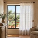 Cortina Tela 140X230Cm Ramitas Oliva Multicolor