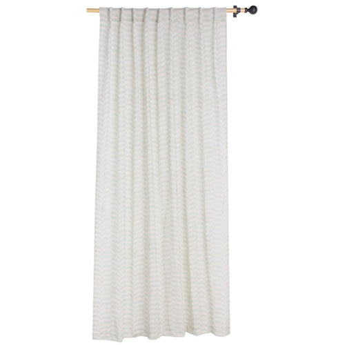 Cortina Tela 140X230Cm Zigzag Celeste