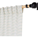 Cortina Tela 140X230Cm Zigzag Celeste