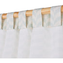 Cortina Tela 140X230Cm Zigzag Celeste