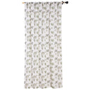 Cortina Tela 140X230Cm Tropical Toi Blanco/Verde