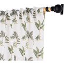 Cortina Tela 140X230Cm Tropical Toi Blanco/Verde