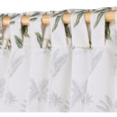 Cortina Tela 140X230Cm Tropical Toi Blanco/Verde