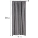 Cortina Gracia Gris 140X230
