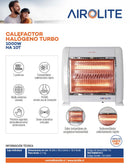 Calefactor Halógeno Ha-10T 1000W
