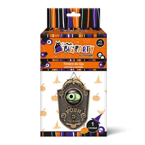 Timbre Ojo Halloween Con Luz Y Sonido Big Party