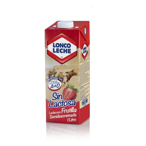 Leche Frutilla Sin Lactosa 1 Lt LONCOLECHE 