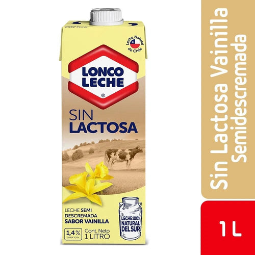Leche Vainilla Sin Lactosa 1 Lt LONCOLECHE 