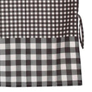 Cortina Cocina Cuadrille Negro 2 Paños 70X115 Cm