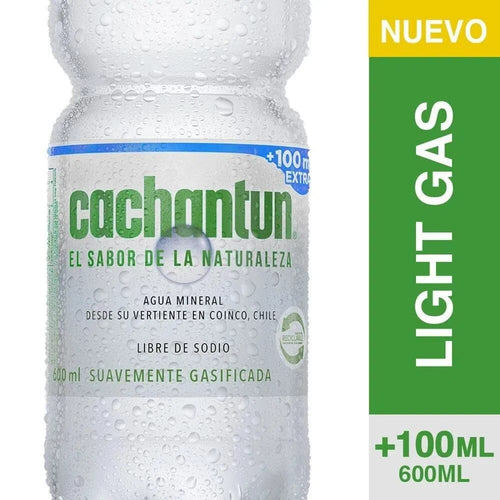 Agua Mineral Light Gas 600 Ml CACHANTUN 