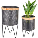 Porta Macetero Metalico 46 Cm Para Interior