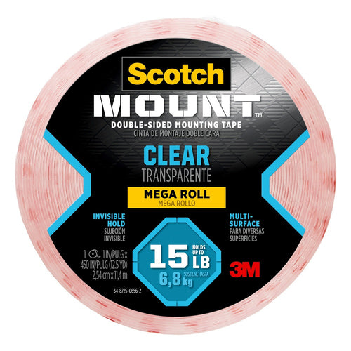 Cinta Adhesiva Montaje Transparente 1 In X 450 In 410 H