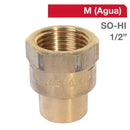 Terminal Bronce So/Hi 1/2" 1U