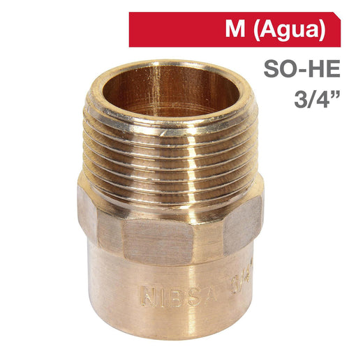 Terminal Bronce So/He 3/4" 1U