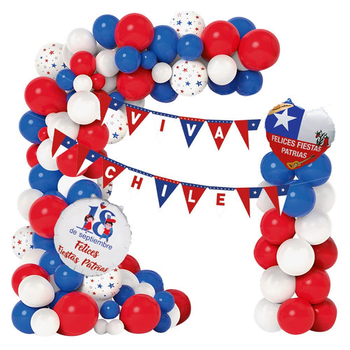 Set Decoración Globos Fiestas Patrias 1 Un